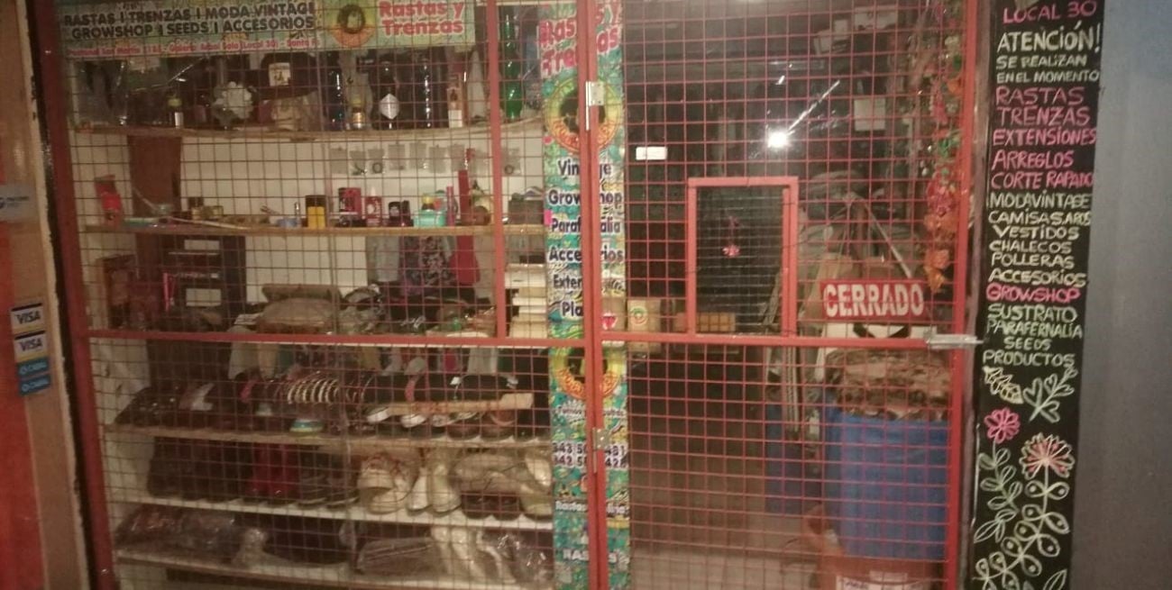 El local que fue allanado.