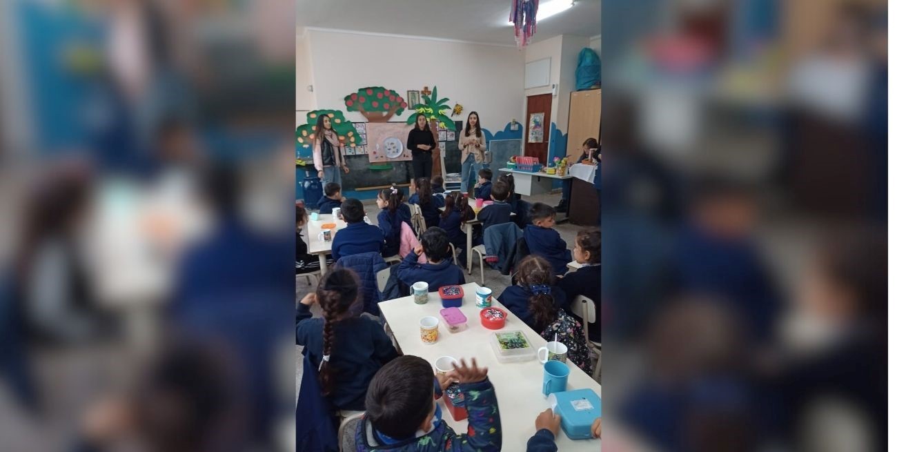 El Banco de Alimentos de Santa visita los colegios para concientizar a los más pequeños. Gentileza Basfe.