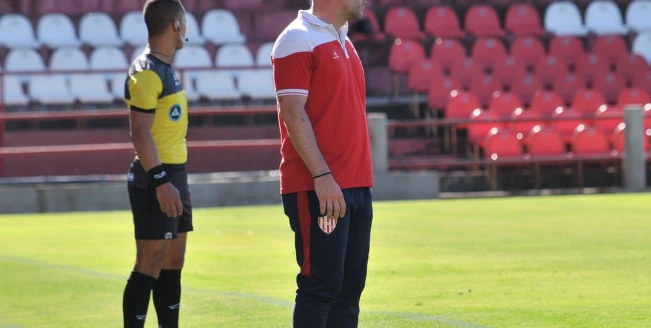 Nicolás Vazzoler, el DT de Unión. Foto: Unión