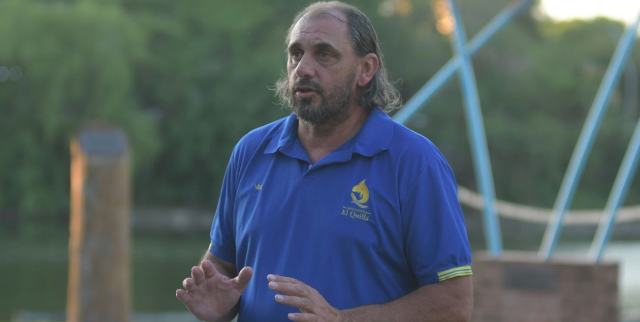 Martín Mazzoni. El DT de El Quillá sabe y conoce muy bien a su rival pero confía plenamente en sus dirigidos. Foto: Manuel Fabatía.