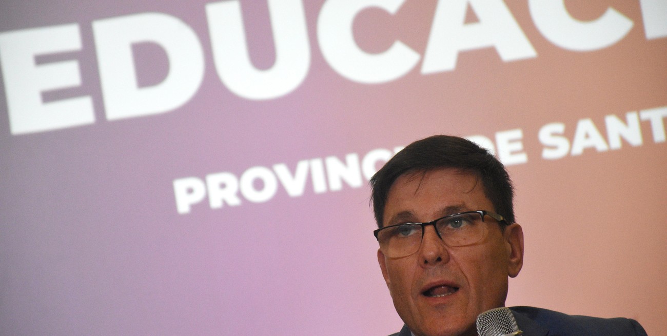 Fue un 2024 "movido" para José Goity en materia de políticas educativas dirigidas a avanzar en los ejes de acción planteados, pero también fue complicado, principalmente, desde el punto de vista de la relación con los gremios docentes.  Crédito: Archivo / Pablo Aguirre