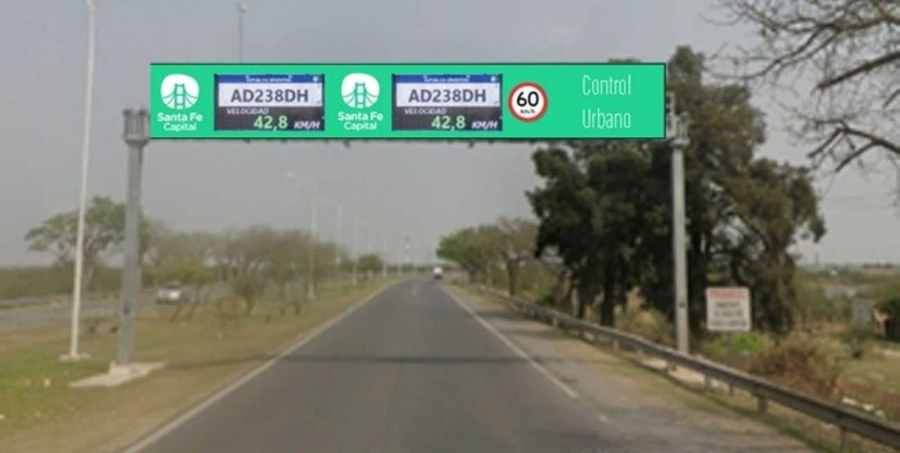 Se proyectarán en la pantalla digital, la patente y la velocidad que lleva el vehículo. Crédito: MCSF
