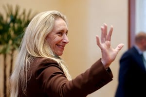 Karina Milei, Argentina's General Secretary of the Presidency and sister of President Javier Milei, attends Javier Milei's and Paraguayan President Santiago Pena's press conference in Asuncion, Paraguay April 9, 2025. REUTERS/Cesar Olmedo