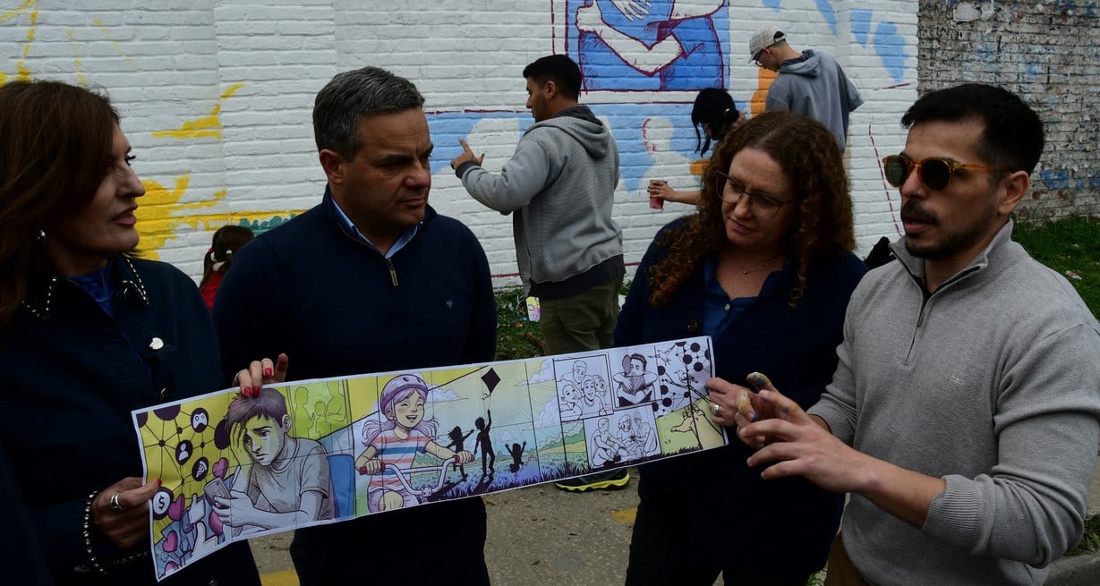 Así quedará el mural una vez que esté concluido. Crédito: Luis Cetraro