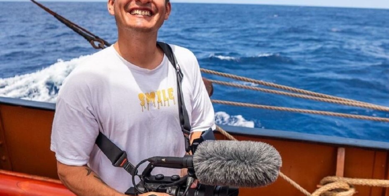 Nicolás Marín, el brillante fotógrafo argentino que se sumó a la Flotilla Libertad. Gentileza.