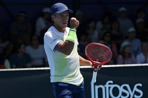 Sebastián Báez en el Australian Open.