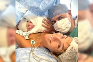 La pareja recibió a Vito este jueves.