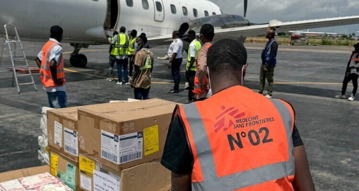 Operativo de Médicos sin Fronteras este martes en Congo.  