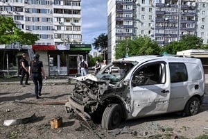 The site of a Russian drone strike, amid Russia's attack on Ukraine, in Zaporizhzhia, Ukraine June 8, 2026. REUTERS/Stringer