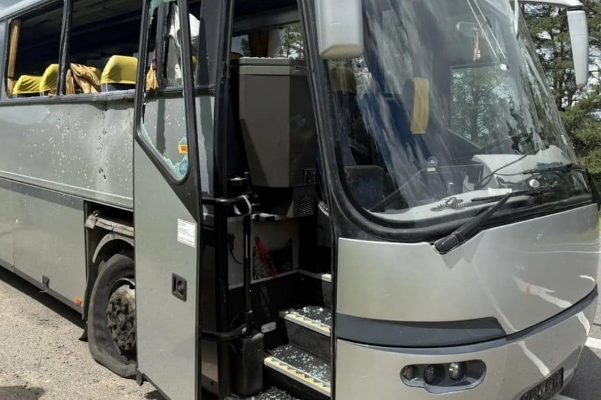 El vehículo trasladaba a un equipo infantil de fútbol procedente de la ciudad bielorrusa de Gomel