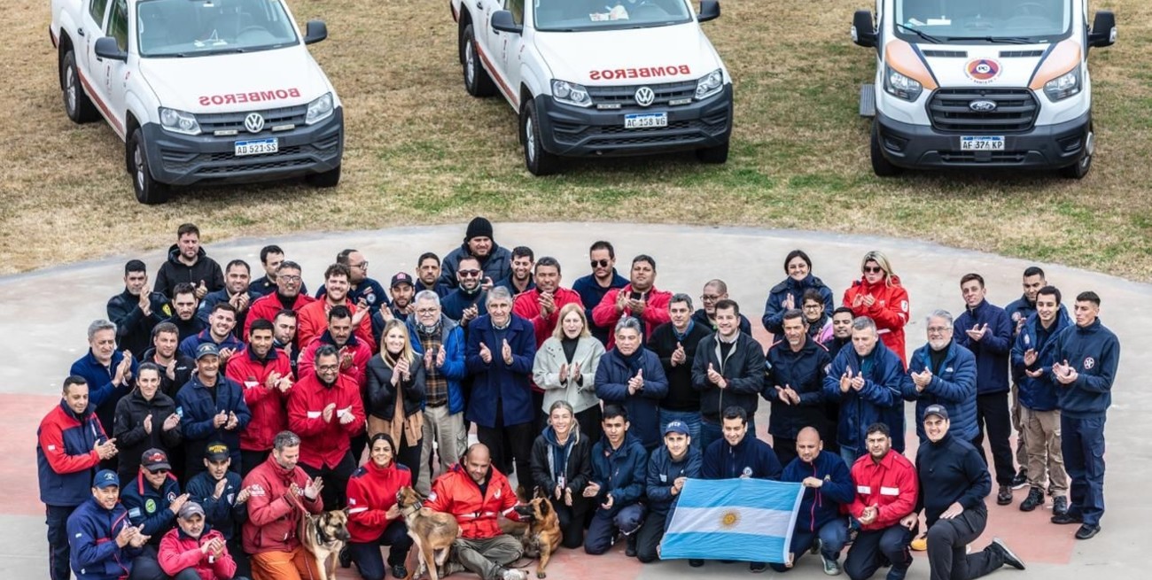 La misión internacional de la brigada USAR (búsqueda y rescate urbano) de Santa Fe concluyó este fin de semana. Foto: Gentileza