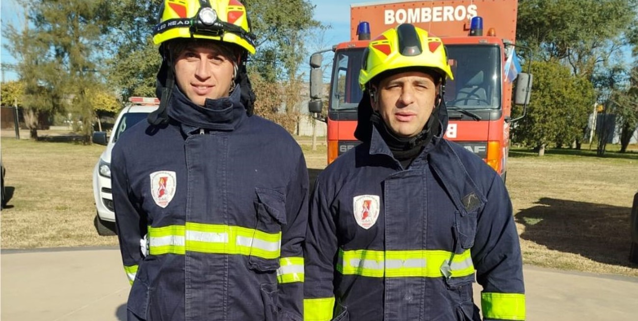 Emanuel Pinatti, de Malabrigo, y Darío Rojas, de Villa Ocampo, dos norteños en la operación internacional. Foto: Gentileza