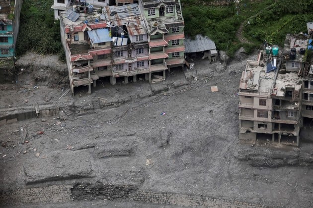 Una devastadora inundación repentina golpeó Nepal el 26 de agosto  Créditos: REUTERS/Navesh Chitrakar