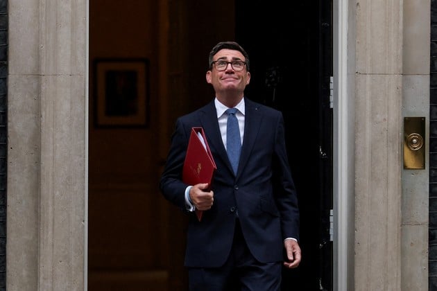 Andy Burnham, primer ministro de Reino Unido. REUTERS/Toby Melville