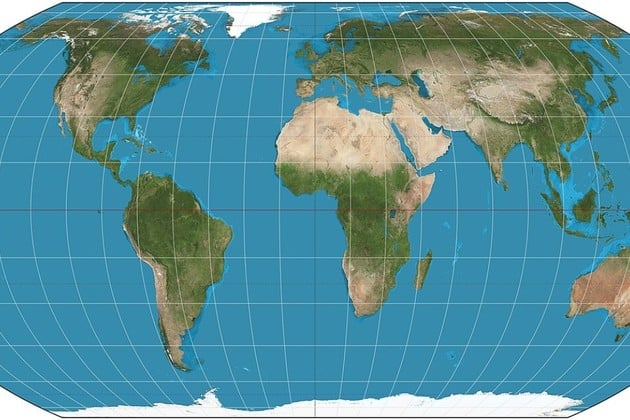 La proyección Equal Earth que adopta la ONU.