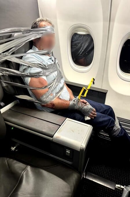 Así viajó parte del vuelo.
