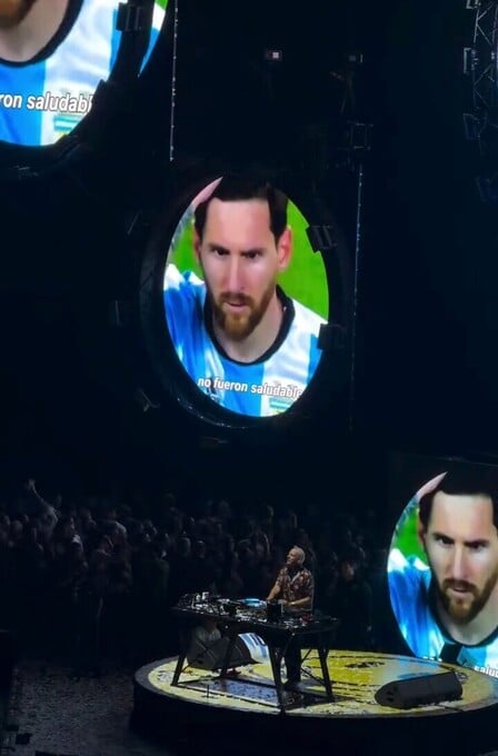 Messi también formó parte del show.