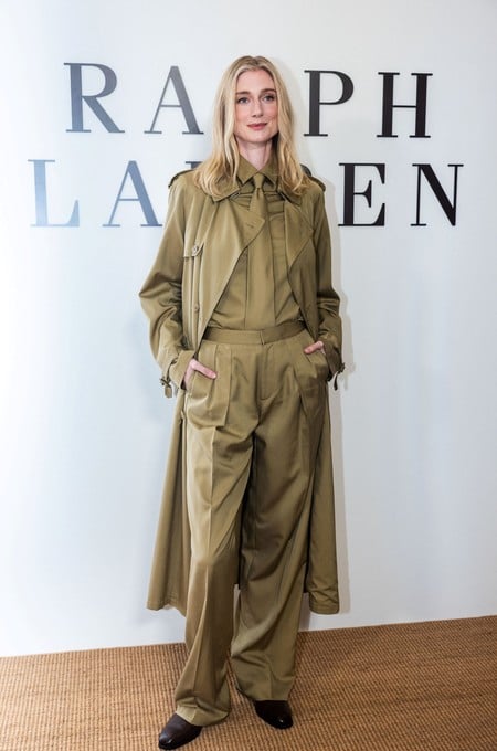 Elizabeth Debicki poses for a portrait before attending the latest Ralph Lauren collection in Manhattan, New York City, U.S., September 9, 2026. REUTERS/Caitlin Ochs
