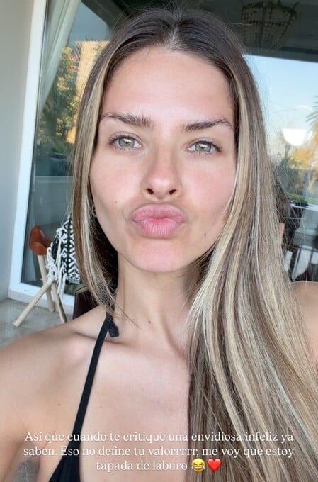 Mensajes sin filtro en su cuenta de Instagram.