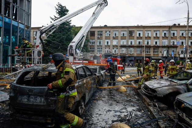Un ataque con drones rusos deja tres muertos en Kiev