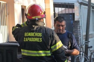 ELLITORAL_213047 |  Archivo El Litoral / Flavio Raina Noche  movida  para los bomberos santafesinos