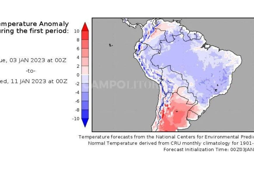 Recién en febrero podría "normalizarse" el clima en la región.