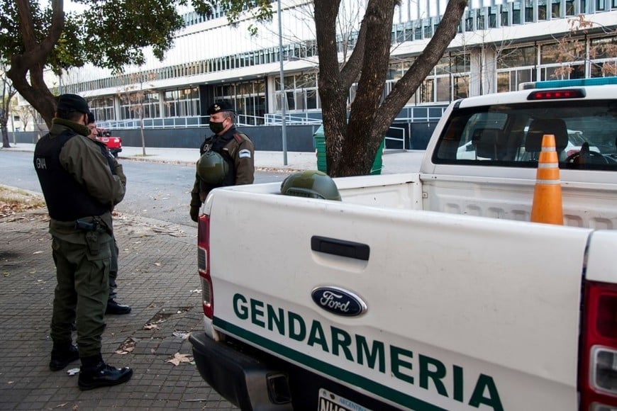 Se montó un importante operativo con persona policial y de Gendarmería. Crédito: Archivo El Litoral / Marcelo Manera