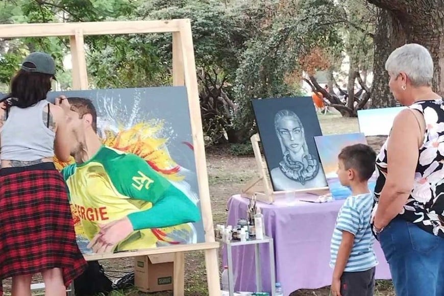 Pintura homenaje Emiliano Sala