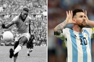 Pelé obtuvo su primer Mundial en 1958, Messi en 2022.