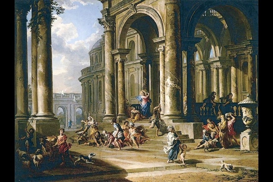 "La expulsión de los mercaderes del templo", óleo sobre lienzo. Foto: Museo Nacional Thyssen-Bornemisza