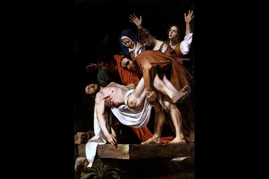 "Santo entierro" de Caravaggio. Foto: Museos Vaticanos