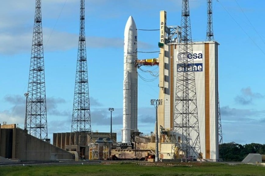Plataforma de lanzamiento Ariane 5. Crédito: Thomas Pesquet