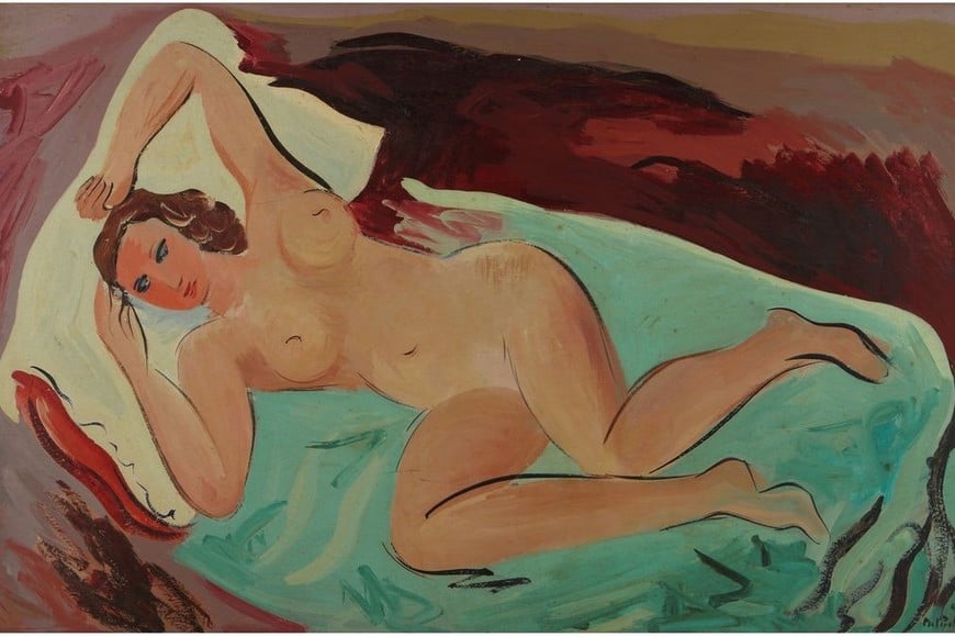 "Desnudo acostado" (1941). Foto: Museo Nacional de Bellas Artes