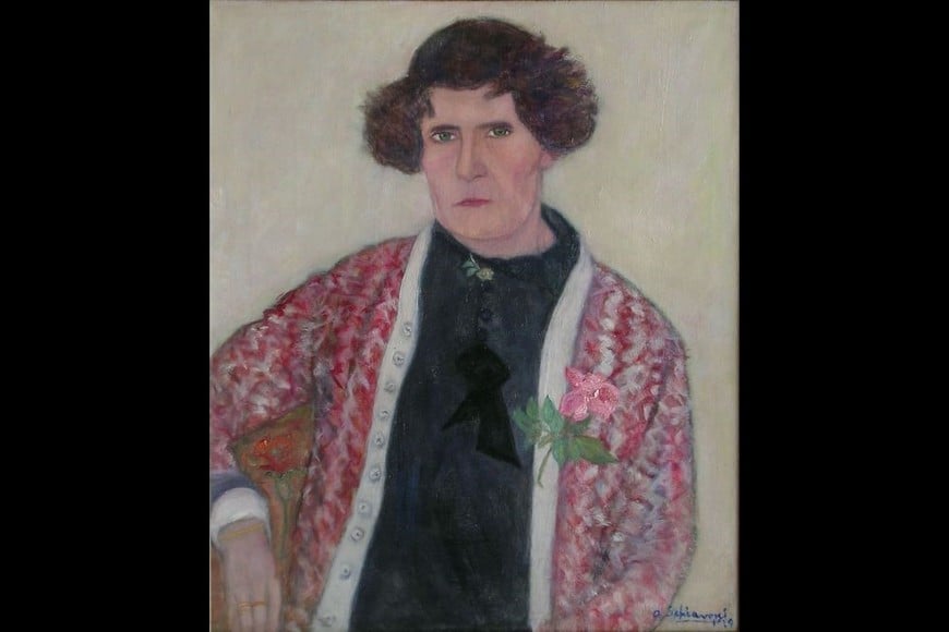 "Mujer de la flor". Foto: Museo Genaro Pérez