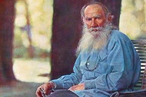 Tolstói en 1908, primera fotografía retrato en color en Rusia, realizada por Serguéi Prokudin-Gorski. Foto: Gentileza
