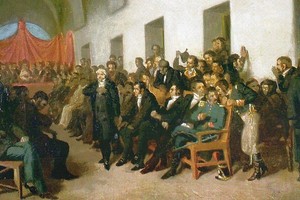 “Cabildo abierto” de Juan Manuel Blanes.  Foto: Museo Histórico Nacional