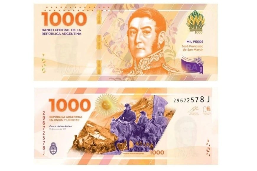 Cada billete de 1.000 pesos tendrá un costo de 150 pesos,