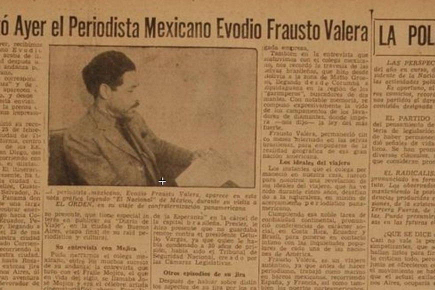 La visita de Evodio a Santa Fe. Foto: Archivo El Orden / Hemeroteca Digital Castañeda
