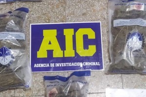 Cerca de 1kg de marihuana fraccionada para la venta fue lo hallado en la vivienda de calle Belgrano al 8000