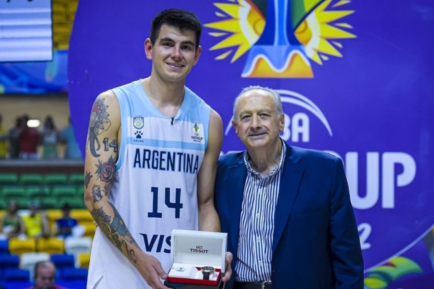 Gabriel Deck creció en el equipo y fue el MVP indiscutido del torneo. Crédito: FIBA