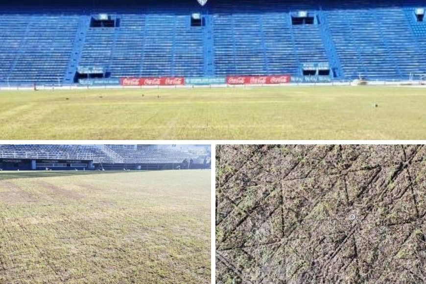 Así luce actualmente el campo de juego de la cancha de Vélez. Crédito: Prensa UAR.