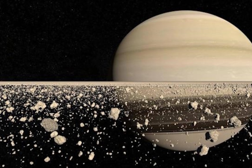 Anillos de Saturno. Crédito: NASA