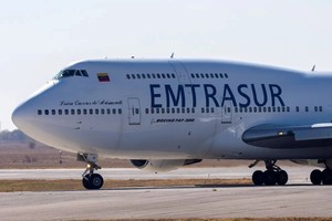 Avión venezolano-iraní de Emtrasur que aterrizó en Buenos Aires el 6 de junio pasado.
