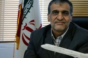 Gholamreza Ghasemi, piloto del avión y dueño del celular donde se hallaron los mensajes.