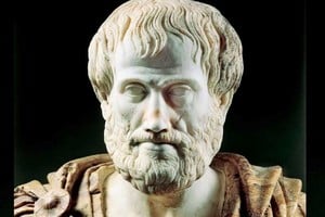Busto de Aristóteles. Filósofo, polímata y científico nacido en la ciudad de Estagira, al norte de la Antigua Grecia.