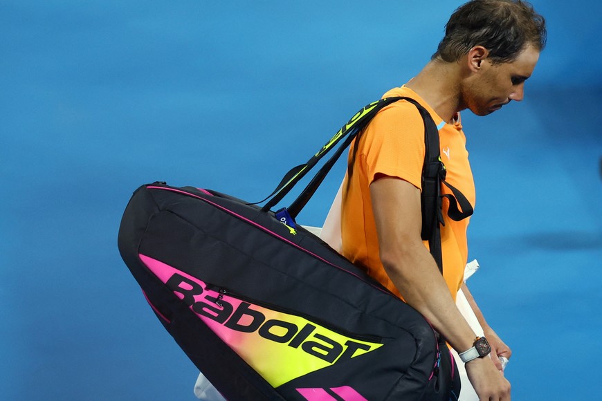 Tennis - Australian Open - Melbourne Park, Melbourne, Australia - January 18, 2023
Spain's Rafael Nadal looks dejected after losing his second round match against Mackenzie Mcdonald of the U.S. REUTERS/Hannah Mckay