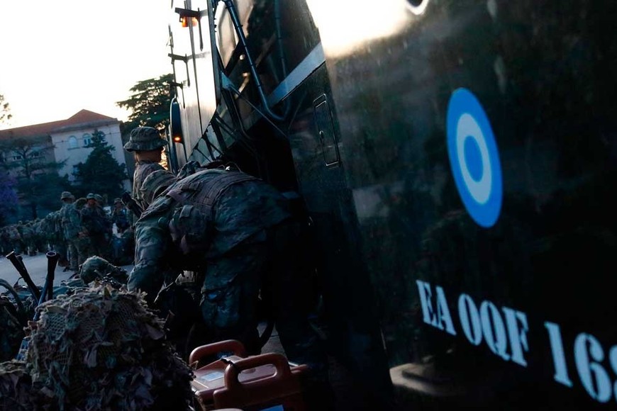 El cargamento salió de Córdoba y llego a Campo de Mayo en Buenos Aires. Crédito: Facebook Colegio Militar de la Nación