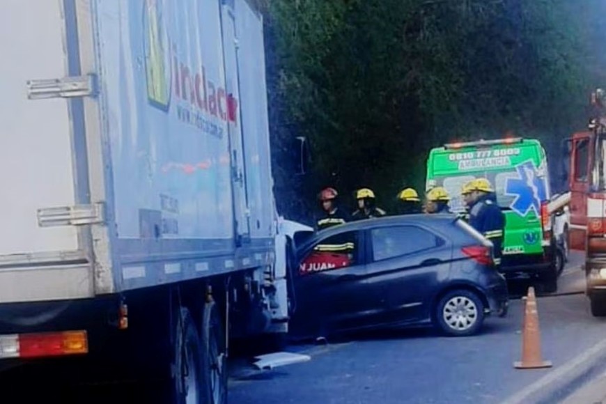 El accidente de tránsito se registró en la tarde del jueves en la localidad de Anisacate