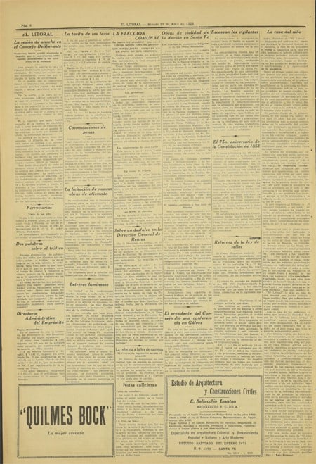 Tapa del diario
