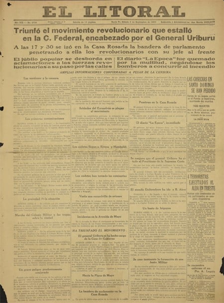 Tapa del diario